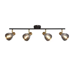 Westminster lampa sufitowa (spot) 4xE14 czarna/satynowy mosiądz 23801-4SM - Lampy sufitowe - miniaturka - grafika 1
