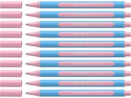 Długopisy - Schneider Slider Edge pastelowe długopisy XB (trójkątne długopisy o szerokości kreski XB) 10 sztuk, różowe - miniaturka - grafika 1