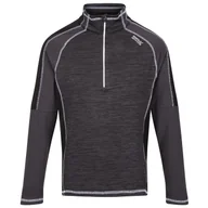 Bluzy sportowe męskie - Męska bluza Regatta Hepley Rozmiar: XL / Kolor: szary/czarny - miniaturka - grafika 1