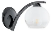 Lampy ścienne - Lemir Leo kinkiet 1 pł. / czarny połysk O2520 K1 CZA - miniaturka - grafika 1