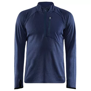 Męska koszulka Craft CORE Trim Thermal Rozmiar: M / Kolor: ciemnoniebieski - Koszulki sportowe męskie - miniaturka - grafika 1