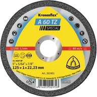 Tarcze do pił - Klingspor Tarcza do cięcia A60TZ płaska 125 x 1.0 x 22 mm - miniaturka - grafika 1
