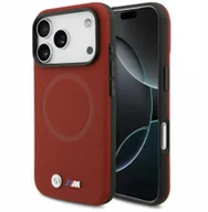 Etui i futerały do telefonów - Etui BMW M FW Metal Logo MagSafe do iPhone 17 Pro czerwony - miniaturka - grafika 1