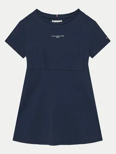 Tommy Hilfiger Sukienka codzienna KG0KG08350 Czarny Regular Fit - Sukienki i spódniczki dla dziewczynek - miniaturka - grafika 1