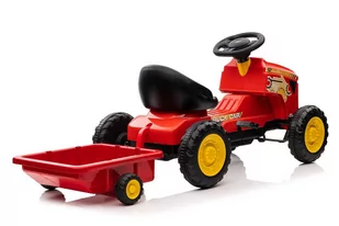 Traktor Na Pedały G206 Czerwony - Pojazdy elektryczne dla dzieci - miniaturka - grafika 4