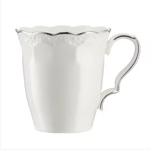 Kubek Porcelanowy 300 Ml Rivet Z Platyną Villa Italia - Kubki - miniaturka - grafika 1