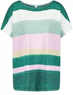 Swetry damskie - GERRY WEBER Edition Sweter damski, Zielony/liliowy/różowy kółeczko, 40 PL - miniaturka - grafika 1