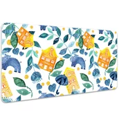 Podkładki na biurko - Podkładka ochronna na biurko Hipopotamy 100x50 cm, Dywanomat - miniaturka - grafika 1