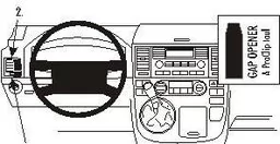 ProClip do Volkswagen Multivan 03-15 - Uchwyty samochodowe do telefonów - miniaturka - grafika 1