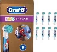 Szczoteczki do zębów dla dzieci - Końcówki do szczoteczki elektrycznej Oral-b Braun Kids Spider-Man, 8 szt. (OBBRU8SPID) - miniaturka - grafika 1