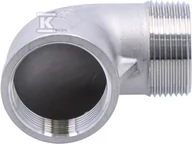 Łączniki, trójniki, kształtki - Kolanko gwintowane ze stali nierdzewnej 90° nakrętno - wkrętne 1 1/4" - miniaturka - grafika 1