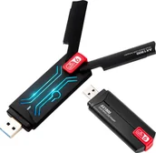 Karty sieciowe - Karta sieciowa Reagle Zewnętrzna Karta Sieciowa WI-FI Adapter USB WiFi 6 AX 1800Mbps 2,4GHz 5GHz - miniaturka - grafika 1