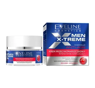 Eveline Men X-Treme Anti-Age Krem przeciwzmarszczkowy intensywnie nawilżający 50ml - Kremy do twarzy - miniaturka - grafika 1