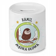 Skarbonki - Skarbonka 330 ml Dla Kamila Syna Dziecka Prezent z Nadrukiem ze Zdjęciem + Opakowanie na prezent (wzór 03) - miniaturka - grafika 1