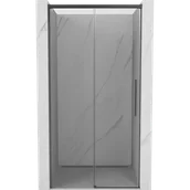 Ścianki i drzwi prysznicowe - Mexen Rox drzwi prysznicowe rozsuwane 120 cm, transparent, gun gray szczotkowany - 8C2-120-000-66-00 - miniaturka - grafika 1