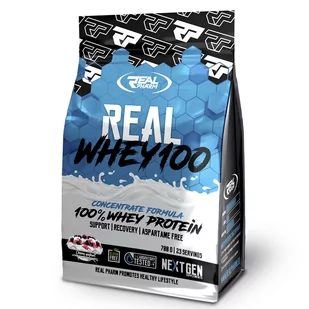 BIAŁKO Real Pharm Real Whey 100 ODŻYWKA BIAŁKOWA - 700g DARK COOKIE - Odżywki białkowe - miniaturka - grafika 1