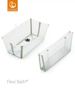 Stokke® Flexi Bath® Składana Wanienka Dla Dziecka | Transparent Green - Wanienki dla dzieci - miniaturka - grafika 1
