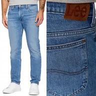 Spodnie męskie - Lee RIDER SLIM Downtown DOPASOWANE ZWĘŻANE BLUE DżINS W30 L30 - miniaturka - grafika 1
