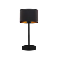 Lampy stojące - Lampka Stołowa Glamour Nicea Velur, Czarny Ze Złotym Wnętrzem - miniaturka - grafika 1