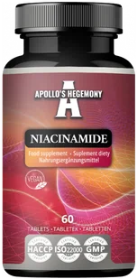 APOLLO'S HEGEMONY NIACINAMIDE NIACYNA WITAMINA B3 60 TABLETEK - Witaminy i minerały - miniaturka - grafika 1