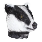 Dodatki do strojów karnawałowych - Profesjonalna Lateksowa Maska Borsuk Głowa Borsuka - miniaturka - grafika 1