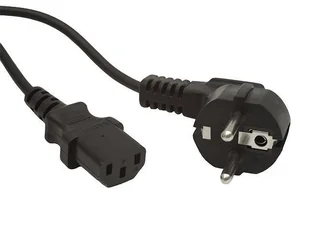 Kabel zasilający do komputera, monitora lub drukarki 230 V, 1.5 m - Kable - miniaturka - grafika 1