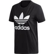 Koszulki i topy damskie - Adidas, Koszulka damska, TREFOIL TEE BL FM3311, czarny, rozmiar 34 - miniaturka - grafika 1