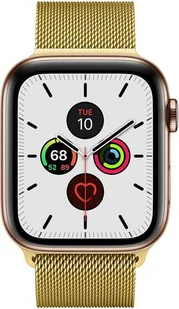 Crong Pasek ze stali nierdzewnej Crong Milano Steel do Apple Watch 42/44 mm złoty - Akcesoria do smartwatchy - miniaturka - grafika 1