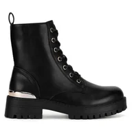 Botki damskie - Trzewiki DeeZee CEO-HY13202-7 Czarny - miniaturka - grafika 1