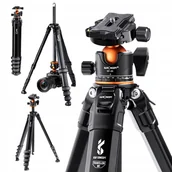 Statywy fotograficzne - K&F Statyw Fotograficzny Traveller M1 +Głowica - miniaturka - grafika 1