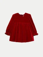 Sukienki i spódniczki dla dziewczynek - Abel & Lula Sukienka elegancka 5513 Czerwony Regular Fit - miniaturka - grafika 1