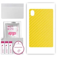 Akcesoria do tabletów i e-booków - folia naklejka skórka strukturalna na TYŁ do Huawei MatePad 11.5 S - Carbon Żółty - apgo SKINS - miniaturka - grafika 1