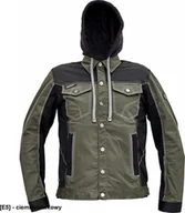 Odzież robocza - CERVA NEURUM CLASSIC kurtka z kapturem - męskia kurtka robocza, odpinany kaptur, 4 kieszenie, elastyczna tkanina Trifibetex - ciemnooliwkowy 58 - miniaturka - grafika 1