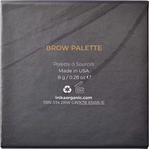 Inika Organic Brow Palette - paleta cieni do brwi Palette - Akcesoria i kosmetyki do stylizacji brwi - miniaturka - grafika 3