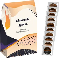 Zestawy upominkowe - Gotowy zestaw prezentowy „Thank You“ kawa aromatyzowana PREMIUM mix 10szt. prezent upominek podziękowanie dla nauczyciela wychowawcy mentora - miniaturka - grafika 1