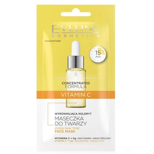 Skoncentrowana formuła wyrównująca koloryt maseczka do twarzy Vitamin C 8ml - Maseczki do twarzy - miniaturka - grafika 1