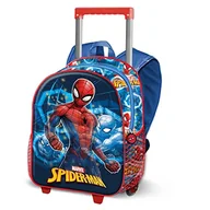 Plecaki - Spiderman Powerful-S plecak 3D na kółkach, niebieski, NIEBIESKI, Jeden rozmiar, Mały plecak 3D z kółkami mocny - miniaturka - grafika 1