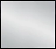 Lustra - Lustro łazienkowe w czarnej ramie aluminiowej 90x80cm - miniaturka - grafika 1