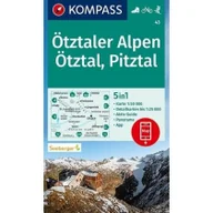 Atlasy i mapy - Otztaler Alpen Otztal Pitztal 1:50 000 Kompass | - miniaturka - grafika 1