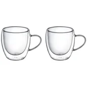 Szklanki - Ambition DOBLE ECO KOMPLET 2 SZKLANEK TERMICZNYCH Z UCHEM 250 ML 96879 - miniaturka - grafika 1