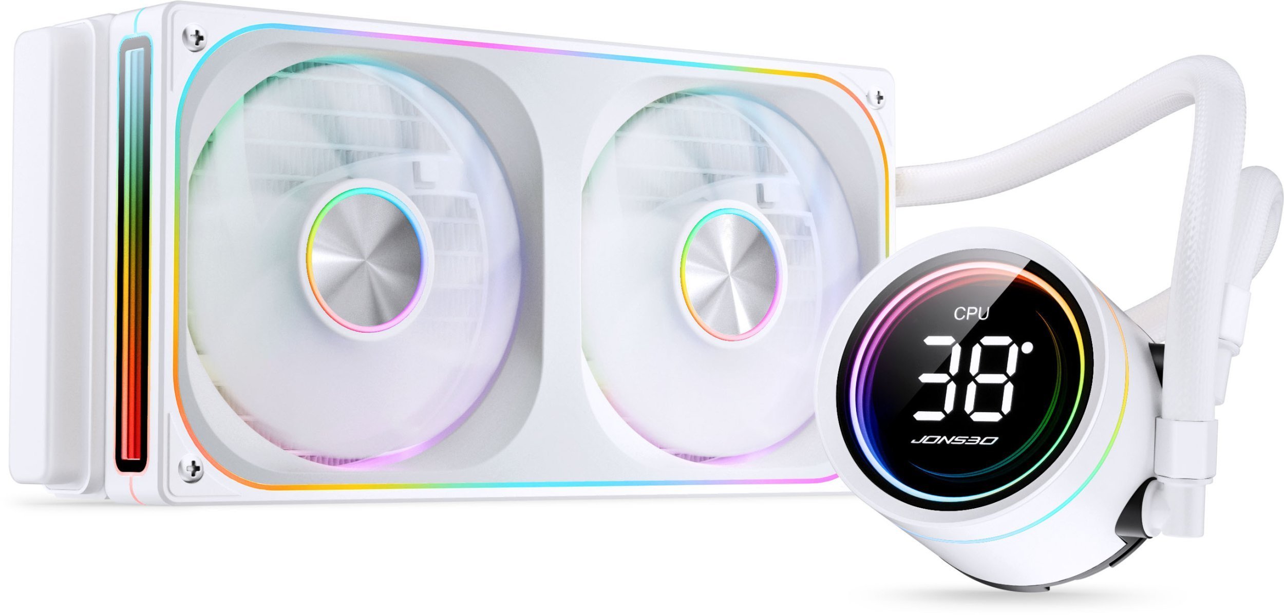 Jonsbo TH-240 AiO Wasserkhlung, ARGB, Display - 240mm, wei TH-240W