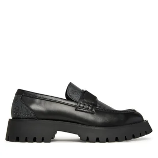 Loafersy Guess FMFZIA LEL14 Czarny - Półbuty męskie - miniaturka - grafika 1