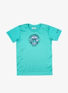 Koszulki i topy damskie - Koszulka dziewczęca Columbia Mirror Creek Short Sleeve Graphic Shirt - geyser/graphic - miniaturka - grafika 1
