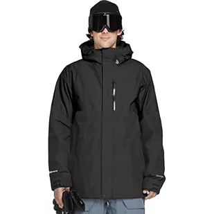 Volcom Męska kurtka L Gore-tex Jacket, czarna, S, czarny, S - Kurtki narciarskie - miniaturka - grafika 1