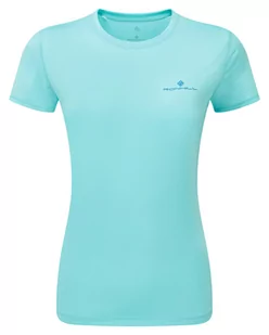 RONHILL Koszulka biegowa damska TECH SS TEE aqua mint/electric blue - Bielizna sportowa męska - miniaturka - grafika 1