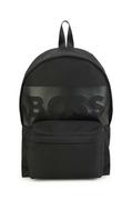 Plecaki szkolne i tornistry - BOSS plecak dziecięcy kolor czarny duży z nadrukiem - Boss - miniaturka - grafika 1