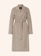 Płaszcze damskie - Boss Płaszcz Wełniany Cotaz beige - miniaturka - grafika 1