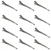 Ozdoby do włosów - Klipsy Metalowe Do Włosów Klamry Spinki 12 szt - miniaturka - grafika 1
