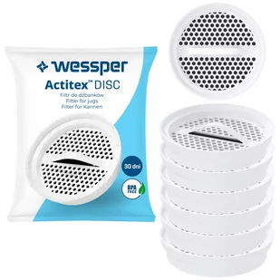 6X Wkład Filtrujący Wessper Filtr Wody Do Dzbanka - Wkłady filtrujące - miniaturka - grafika 1
