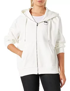 PINKO Damska bluza z kapturem, Zy5_mult.czarny/fuksja, L - Bluzy damskie - miniaturka - grafika 1